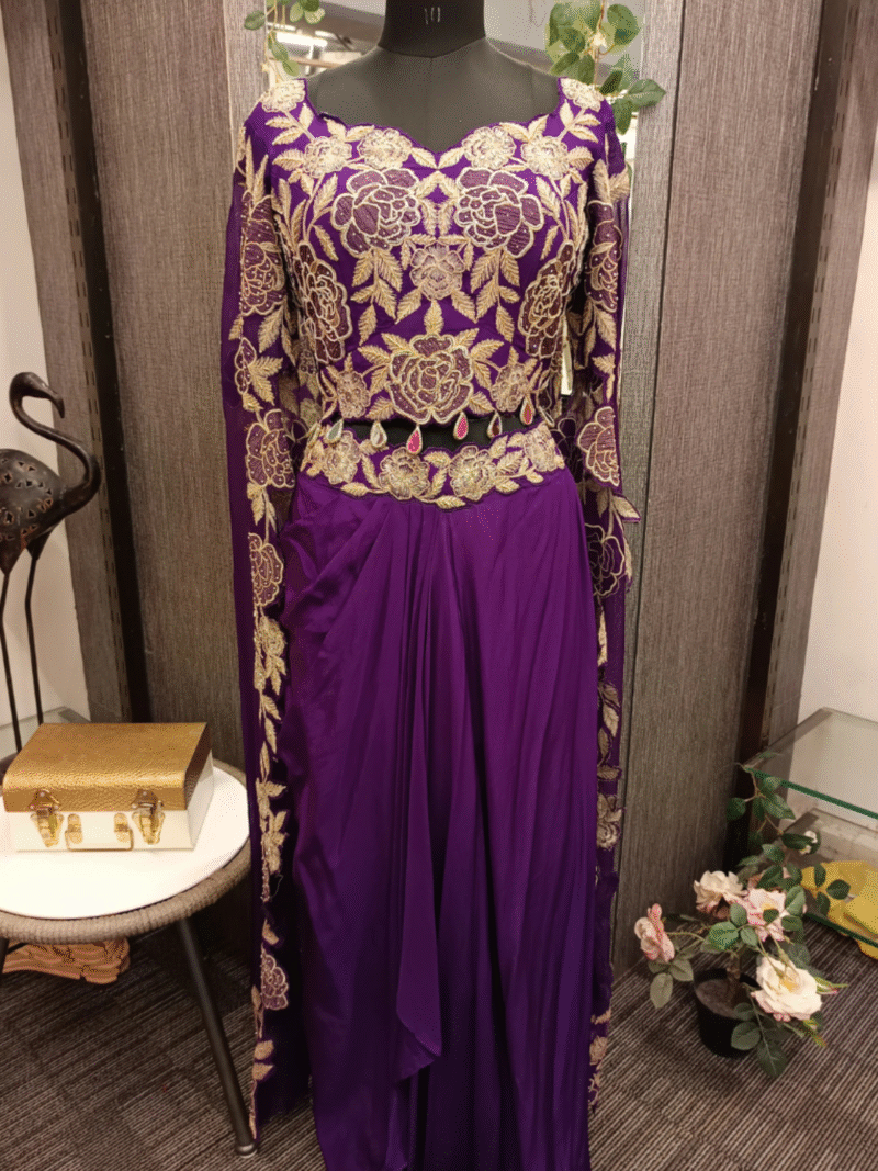 Unique Indo Western Dress with Skirt